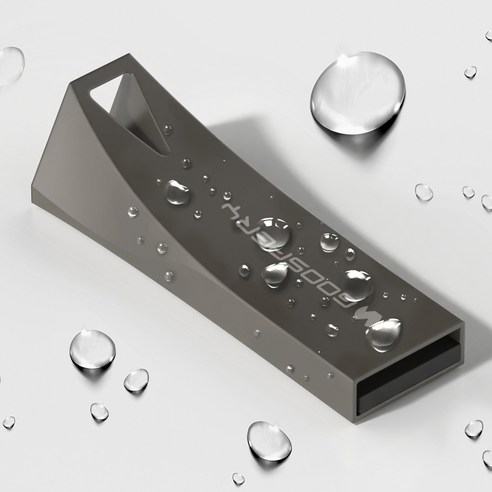 구스페리 USB 메모리 카드 실버 마감 디테일