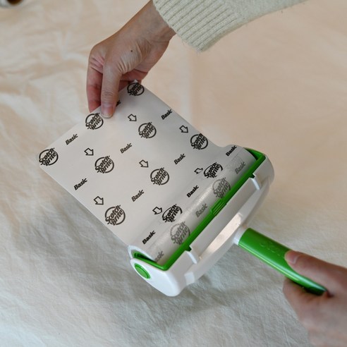 스카치브라이트 실속형 멀티팩 테이프 클리너 리필 후기 분석 - 의류 먼지 제거 시연