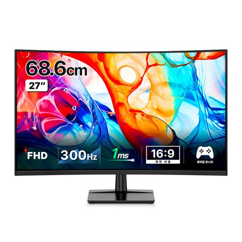 한성컴퓨터 FHD 300Hz 게이밍 커브드 모니터, 68.6cm, TFG27F30V(일반)