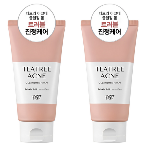 해피바스 티트리 아크네 클렌징폼 솔직 후기 | 실사용자 리뷰 분석 - 상품 이미지 1