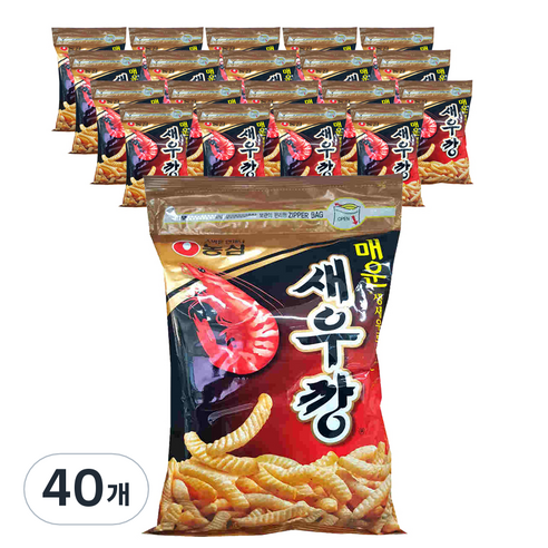 새우깡 매운맛, 90g, 40개 - 새우/오징어 과자 | 쿠팡