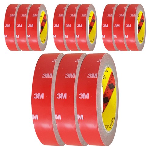쓰리엠 양면테이프 그레이 20mm 5m, 12개