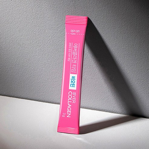 에버콜라겐 타임 비오틴 개별 포장 패키지 디자인