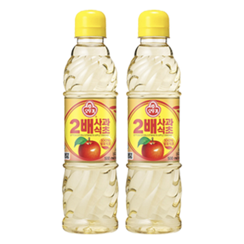 오뚜기 2배 사과식초, 500ml, 2개
