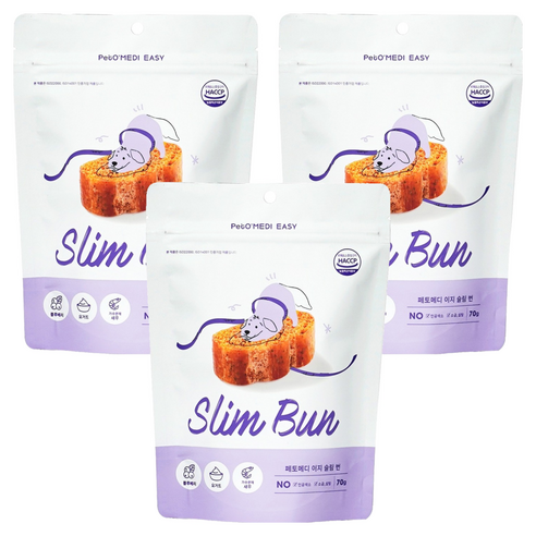 페토메디 이지슬림번 강아지 다이어트 간식, 블루베리 요거트, 70g, 3개
