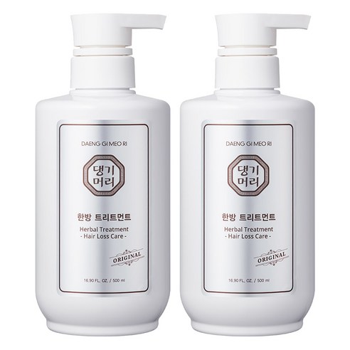 댕기머리 오리지널 한방 탈모 트리트먼트, 500ml, 2개