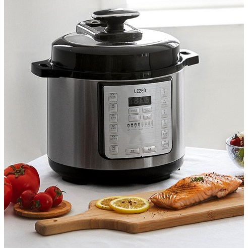 르젠 올라운드팟 멀티 압력 쿠커 3L 후기 분석 - 조리 중인 모습 및 내부 증기 배출 시스템