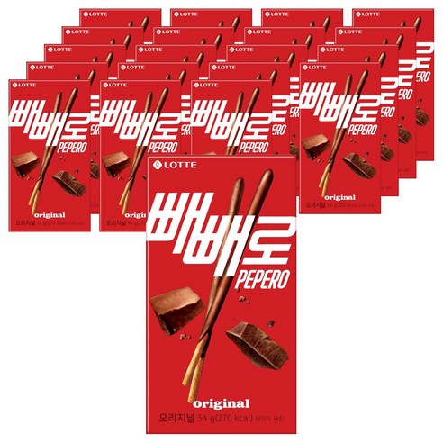 롯데웰푸드 빼빼로 초코, 54g, 20개 54g × 20개, 개당 중량 × 수량 섬네일