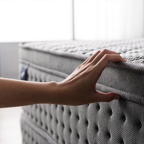 삼익가구 로얄 익스클루시브 매트리스 상단 원단 질감 확인