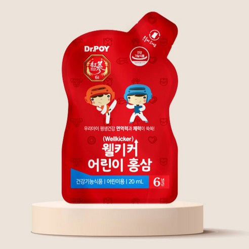 닥터포이 웰키커 어린이 홍삼 600ml, 1개 이미지 3