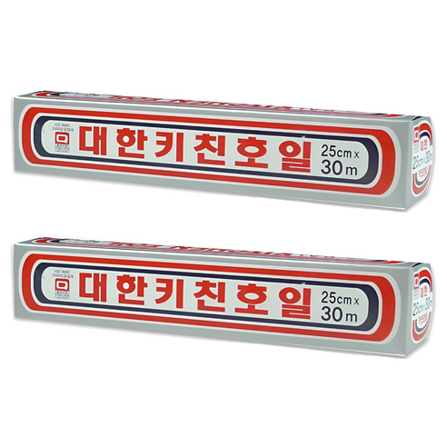 대한웰빙은박접시 키친호일, 30m, 2개