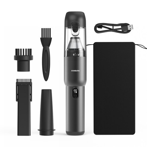 아임반 루미락 휴대용 무선 차량용 청소기, ABN-LAB-VCC-150W, 블랙