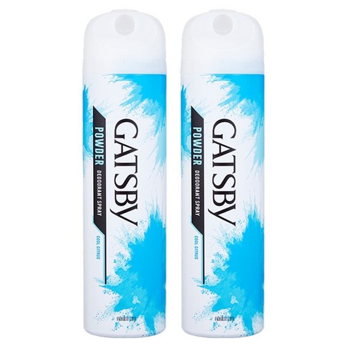 갸스비 파우더 데오드란트 스프레이 쿨시트러스, 221ml, 2개