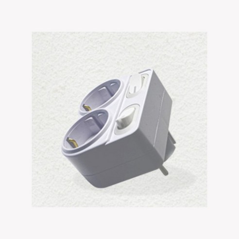 에코파워탭 국내 제조 LED 절전형 L자형 멀티탭 2구 EPM-402L 이미지 3