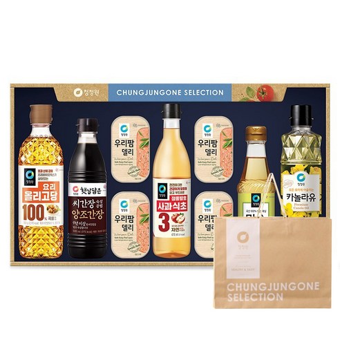 청정원 행복 셀렉션호 세트 + 쇼핑백 3세트