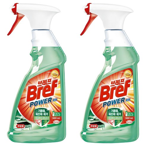브레프 파워 주방용 세정제, 500ml, 2개