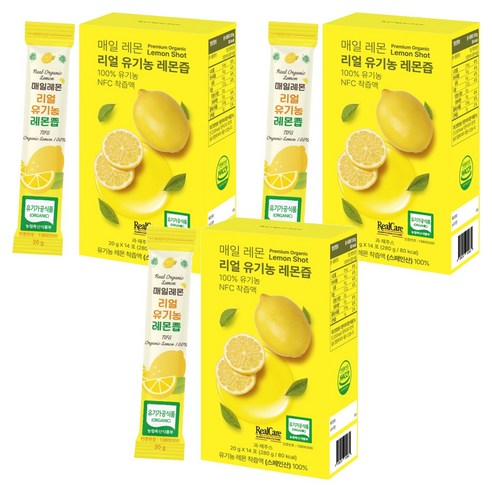 리얼케어 매일레몬 리얼 유기농 레몬즙 280g, 3개 맛있게 먹은 솔직 후기 썸네일