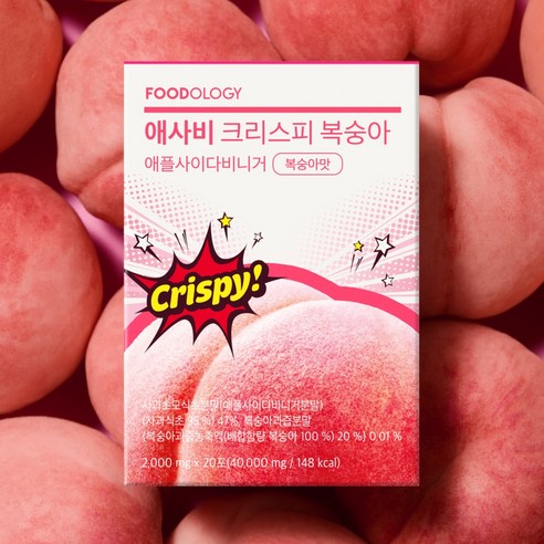 푸드올로지 초모 애사비 크리스피 복숭아맛 20회분, 1개 이미지 2