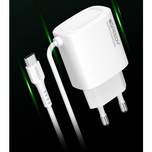 스피디 PD 25W PPS 초고속 C타입 케이블 일체형 충전기 이미지 2