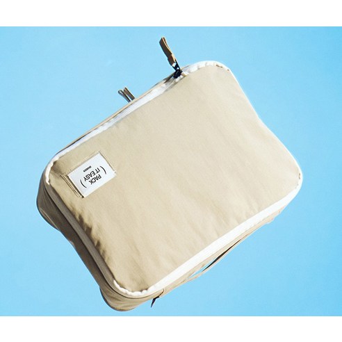 브랜든 여행용 라이트 압축 파우치 세트 후기 분석 - 의류 수납 모습