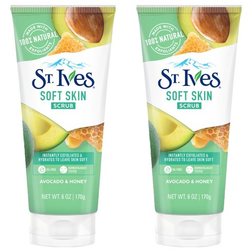 세인트이브스 스크럽 아보카도 앤 허니, 170g, 2개