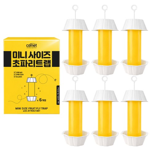 코멧 초파리 트랩 미니사이즈 6개입, 270g, 1개