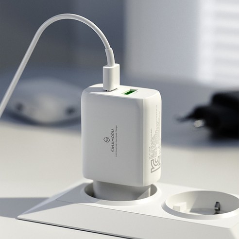 신지모루 초고속 30W O-PD GaN 듀얼포트 PPS PD 충전기 이미지 4