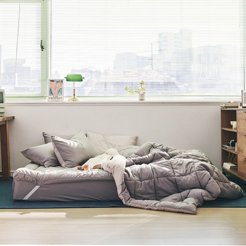 라뽐므 마들렌 차렵이불 후기 분석 - 깔끔한 봉제 상태