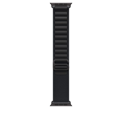 Apple 정품 2025 애플워치 알파인 루프, 49mm, Large, 블랙/블랙 티타늄