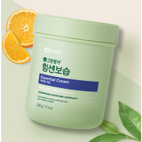 그린핑거 힘센보습 에센셜 유아 크림 후기 분석 - 펌핑형 편리함