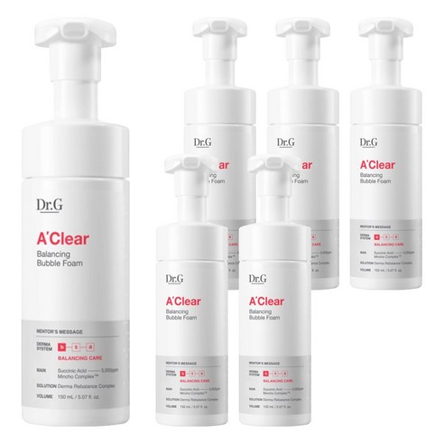 닥터지 에이클리어 밸런싱 버블 폼, 150ml, 6개