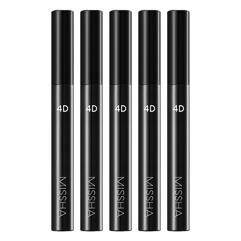 미샤 4D 마스카라 7g, 블랙, 5개