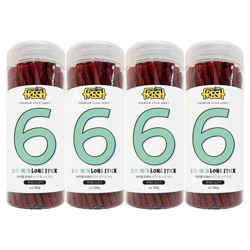 아이엠프레쉬 강아지 롱 스틱 육포, 소고기, 300g, 4개