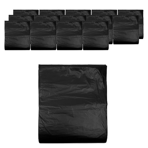 월드크린 분리수거 배접 비닐봉투 검정, 100L, 300개