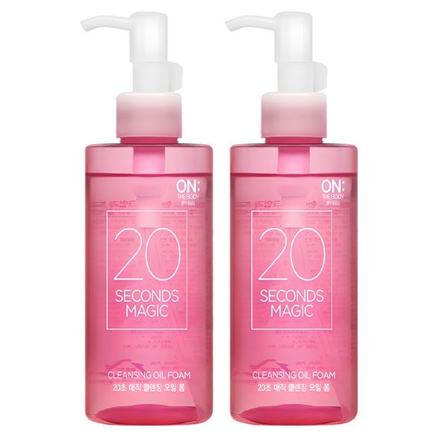 온더바디 20초 매직 클렌징 오일 폼, 200ml, 2개