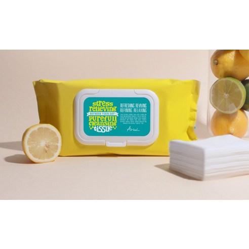 아리얼 스트레스 릴리빙 퓨어풀 클렌징 티슈 솔직 후기 | 피부 타입별 분석 - 상품 이미지 4