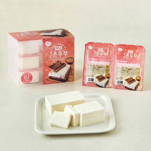 맑은물에 국산 미니촌두부, 170g, 6개