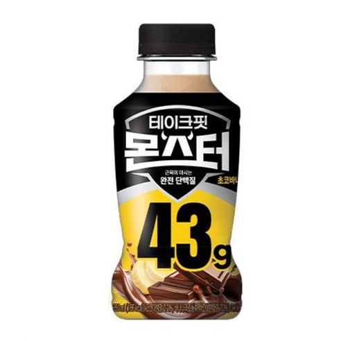 테이크핏 몬스터 초코바나나 프로틴 후기 분석 - 영양 성분표 상세