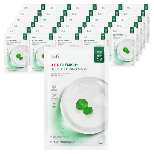 닥터지 레드 블레미쉬 딥 수딩 마스크 280g, 10개입, 4개