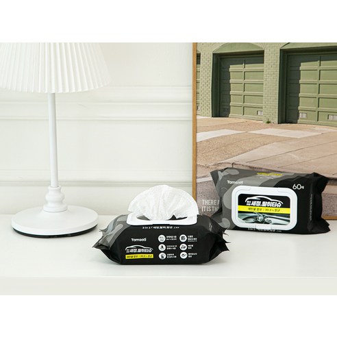 탐사 자동차 차량용 99.9%살균 세정티슈 후기 분석 - 낱개 포장 상세