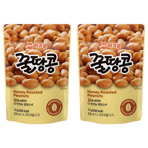 머거본 꿀땅콩, 2개, 70g