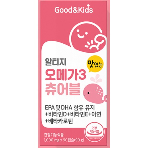 굿앤키즈 맛있는 오메가3 츄어블 90정, 1개 이미지 2
