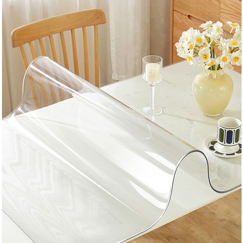 하우즈룸 유리대용 pvc 방수 테이블매트, 투명, 60 x 120cm x 두께 2mm, 1개