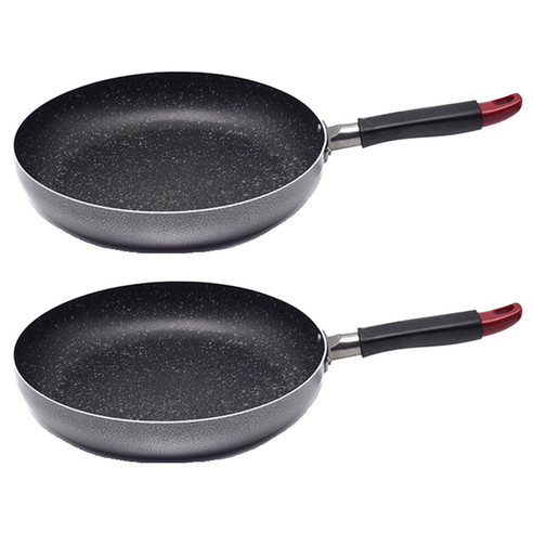 윌리브 실버 메탈릭 분체 프라이팬, 30cm, 2개