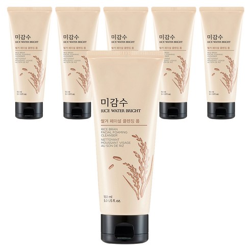 더페이스샵 미감수 브라이트 쌀겨 페이셜 클렌징 폼, 6개, 150ml