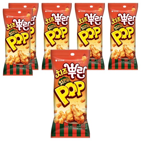 오리온 치즈뿌린 치킨팝, 81g, 6개 81g × 6개, 81g × 6개 섬네일