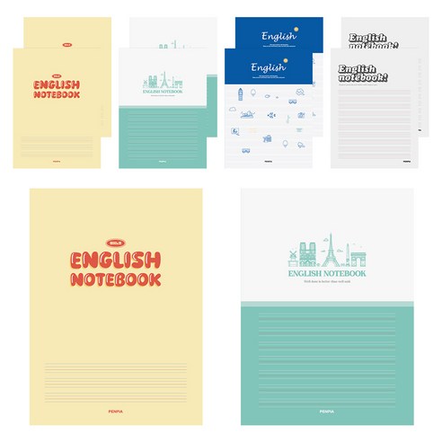 펜피아 800 중고등 제본노트 영어, 랜덤발송, 10개