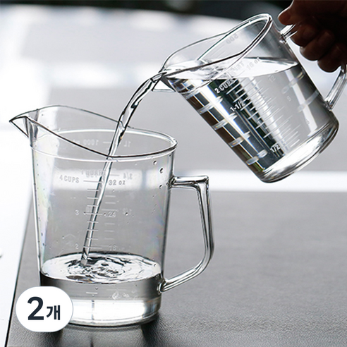진성울트라 PC계량컵, 500ml, 2개