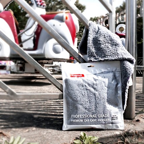 PURESTAR 플러쉬 무봉제 양면 버핑타월 이미지 3