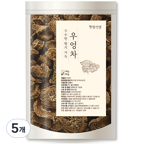 한방선생 볶은 우엉차, 200g, 1개입, 5개